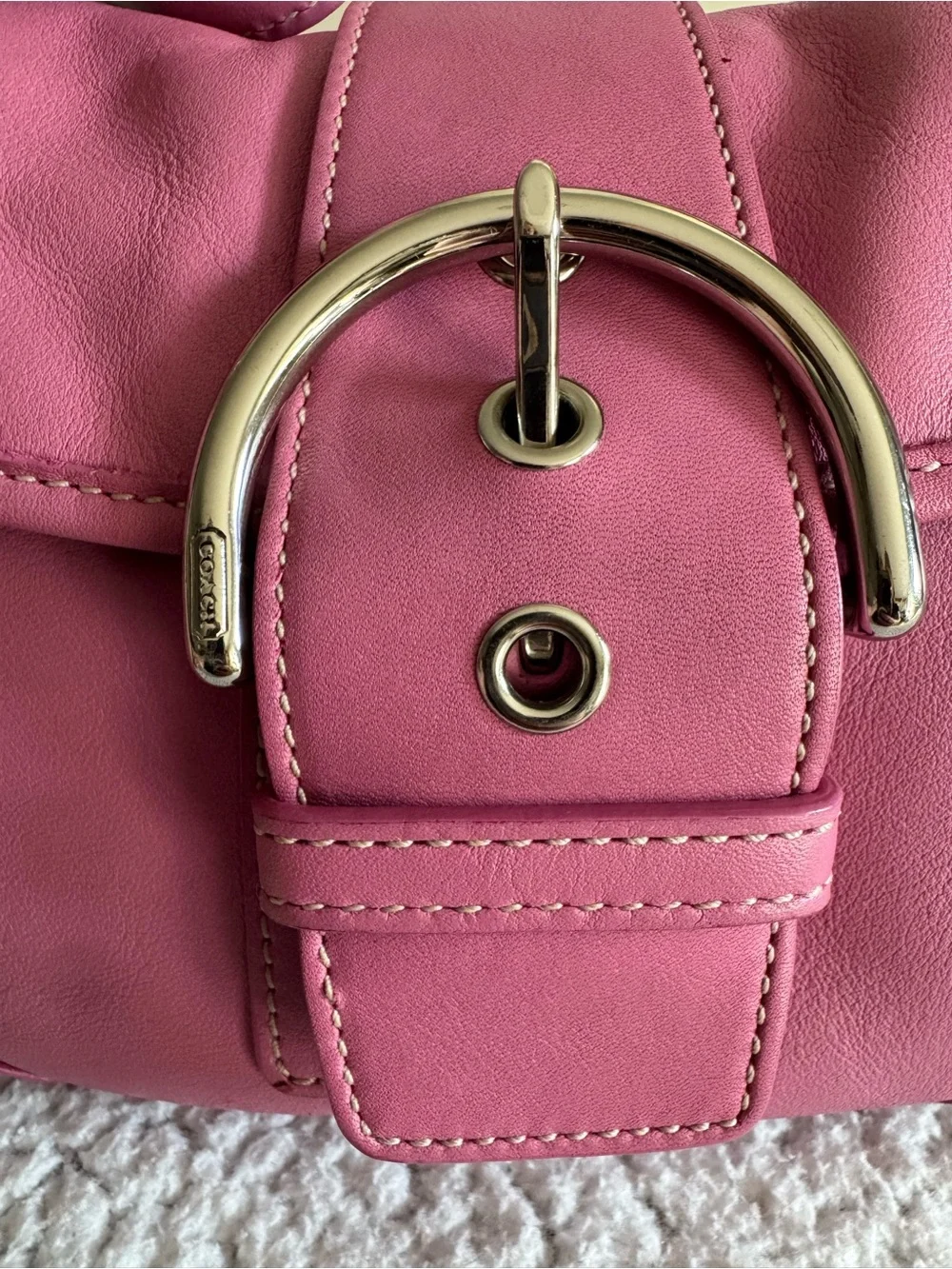 Coach Y2K Pink Small Soho Flap Shoulder Bag 9247